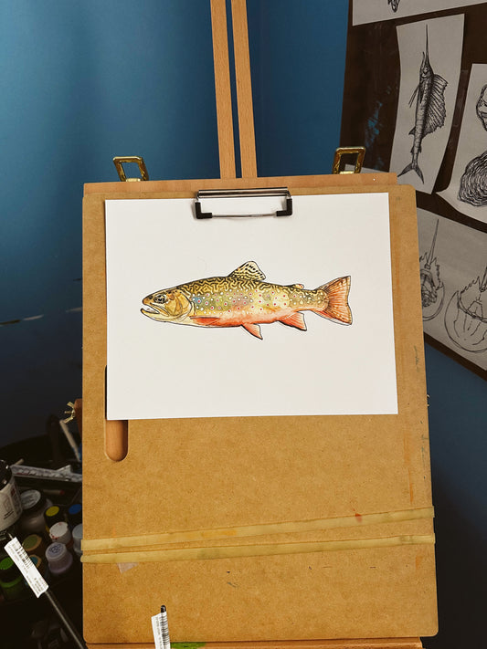 Custom Watercolor Fish Paintings
